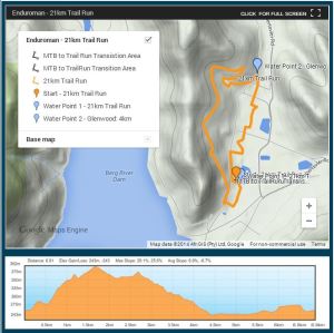enduro run route official map